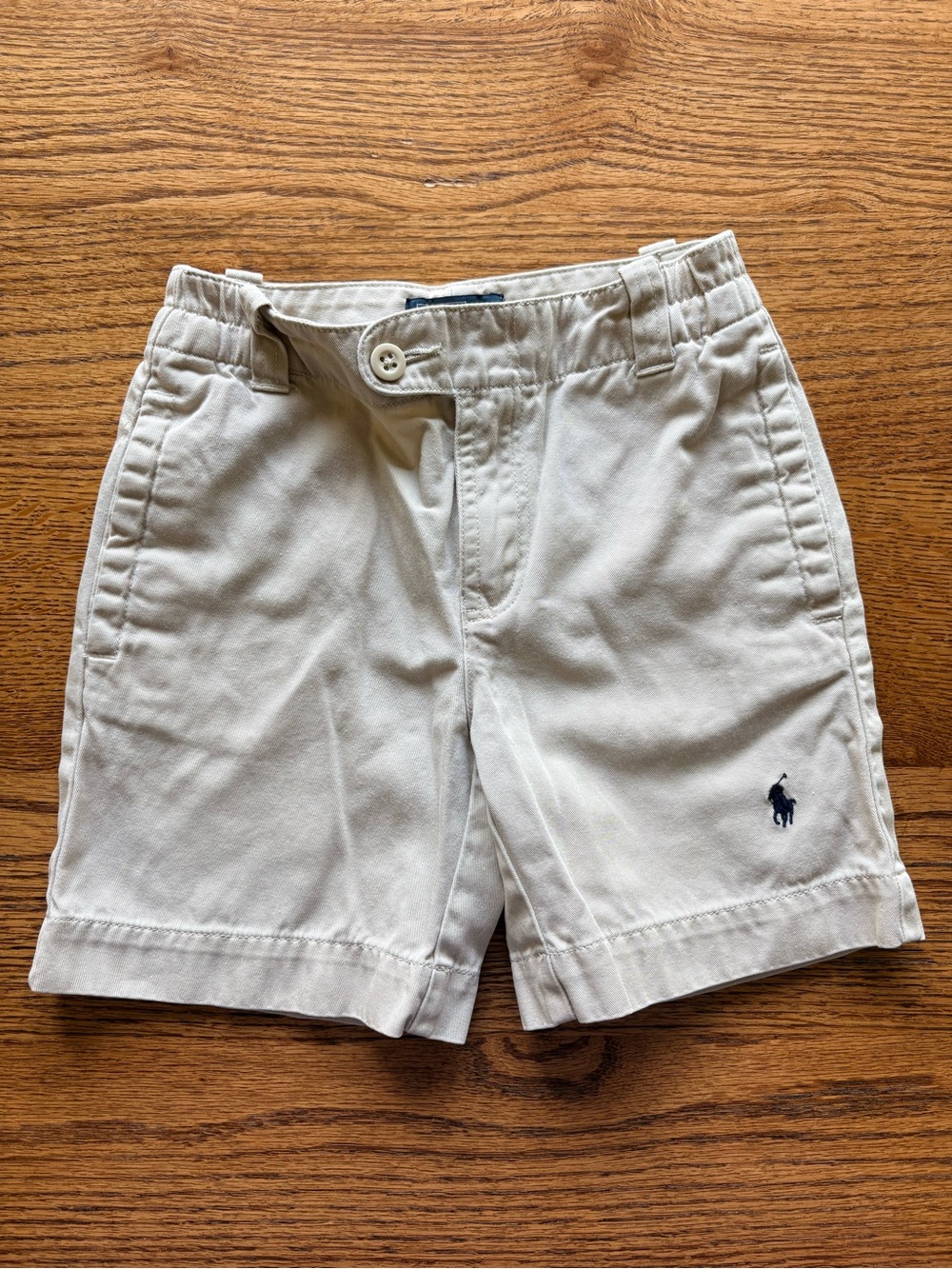 Polo by Ralph Lauren khaki boys Size 4 Flat Front Chino Shorts